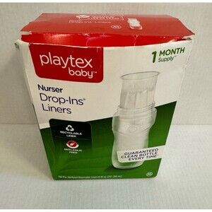PLAYTEX BABY Bottle 100 Count Nurser Drop-Ins Liners 8-10oz NEW